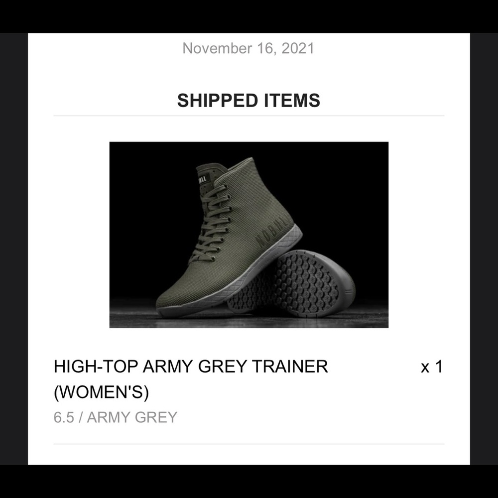 NoBull Womens hi top army grey trainer